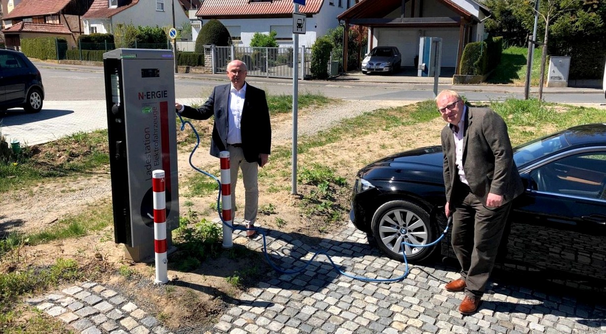 Charging station for two electric cars inaugurated in sulzfeld